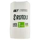 8 Rotoli Carta Igienica 3 Veli U! Confronta e Risparmia